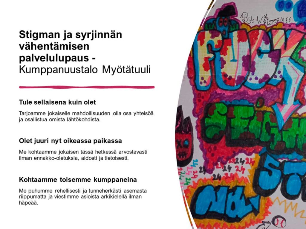 Kumppanuustalo Myötätuulen huoneentaulu
