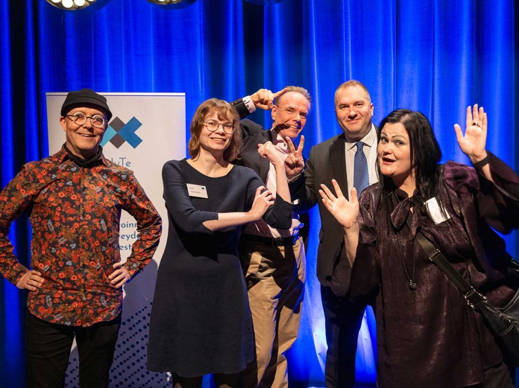 Järjestöjen tuki -tiimin vuosi 2024 (kuvassa Oskari, Suvi, Jussi, Miikka ja Myra)