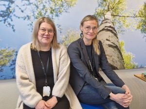 Espoon ehkäisevän päihdetyön verkosto (kuvassa Mirkka Isotalo-Marttila ja Taru Ikäheimonen Espoon kaupungilta)