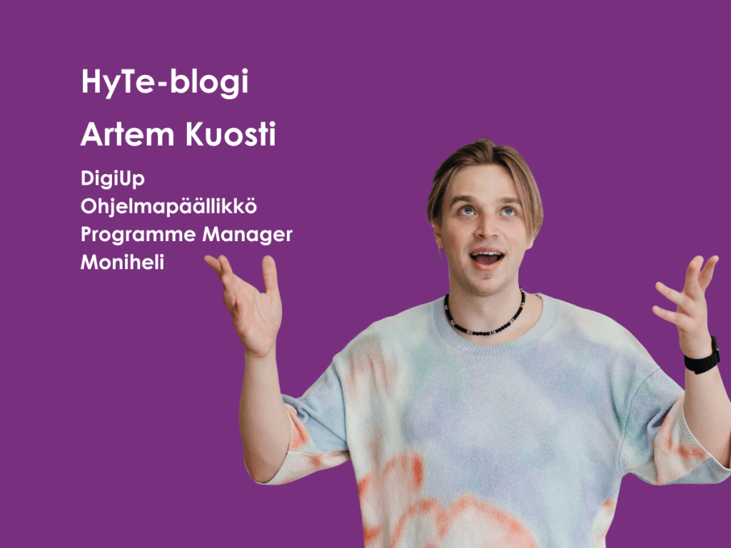 Tekoäly järjestöissä -blogin kuvituskuva (kuvassa kirjoittaja Artem Kuosti)