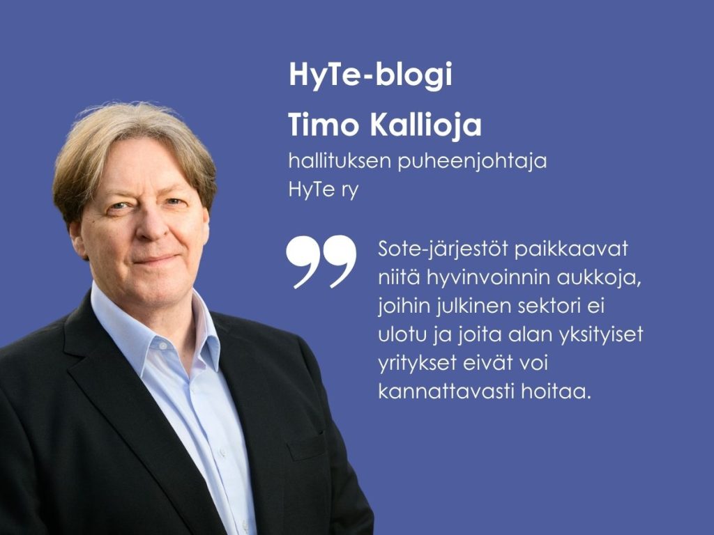Sote-järjestöt haasteiden edessä (kuvassa blogin kirjoittaja Timo Kallioja)