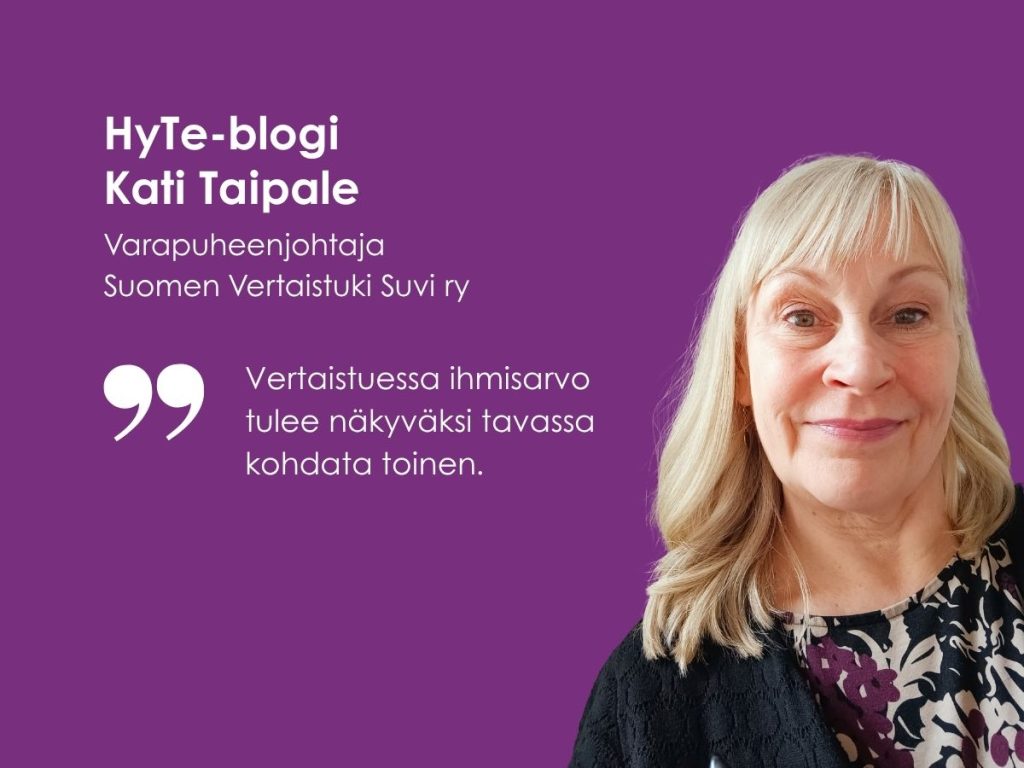 Kati Taipale varapuheenjohtaja Suomen Vertaistuki Suvi ry